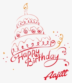 Aajitt Happy Birthday Vector Cake Name Png - Happy Birthday Habib Cake, Transparent Png, Free Download