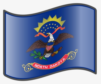 Transparent Mexico Flag Eagle Png - State Flag North Dakota Flag, Png Download, Free Download