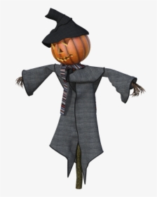 Scarecrow, Halloween, 3d, Render, Harvest, Autumn - Cartoon, HD Png Download, Free Download