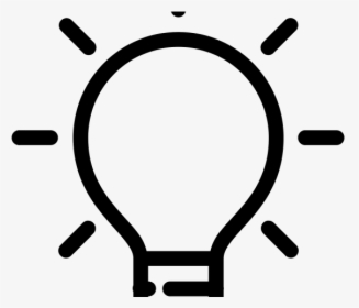 Light Bulb Outline - Transparent Icon Light Bulb, HD Png Download, Free Download
