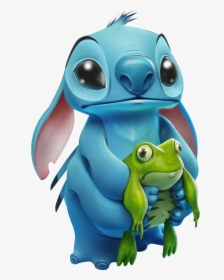 Stitch, Disney, And Frog Image - Stitch Y Sapo, HD Png Download, Free Download