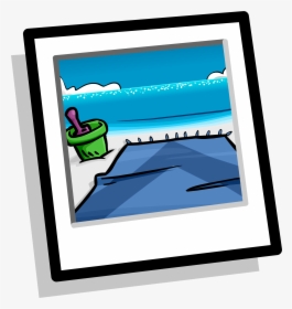 A Day At The Beach Png - Club Penguin Background Icon, Transparent Png, Free Download