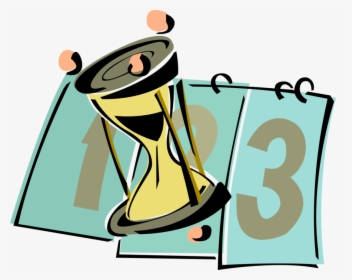 Vector Illustration Of Calendar Counts Days With Hourglass - El Grup, HD Png Download, Free Download