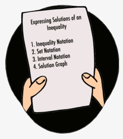 System Of Linear Equations Clipart - Holding Paper, HD Png Download, Free Download