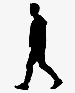 #shadow #man #walking #madewithpicsart #picsart #freetoedit - Figure Silhouette Walking, HD Png Download, Free Download