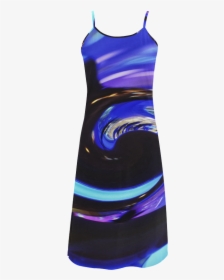 Swirling Colors, Blue, Swirl Alcestis Slip Dress - Cocktail Dress, HD Png Download, Free Download