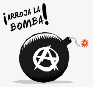 Anarchist Bomb - Anarchy Symbol With A Bomb, HD Png Download, Free Download