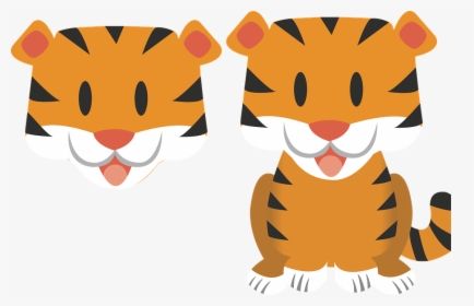 Baby Tiger Clipart - Baby Tiger Vector, HD Png Download, Free Download