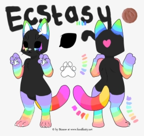 Ecstasy Cat - Simple Character Color Palette, HD Png Download, Free Download