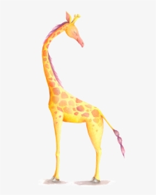 Giraffe Cartoon Transparent - Giraffe, HD Png Download, Free Download