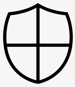 Shield Little Shape With A Cross Svg Png Icon Free - Escudo En Blanco Png, Transparent Png, Free Download