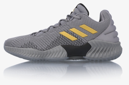 Adidas Pro Bounce Low 2018 Grey Gold Ah2683 - Adidas Pro Bounce Grey And Gold, HD Png Download, Free Download