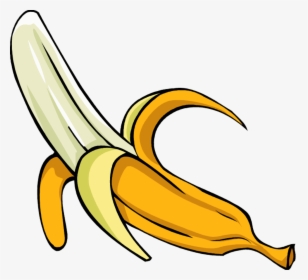Banner Royalty Free Stock Bananas Clipart Peeled Banana - Food Clipart, HD Png Download, Free Download