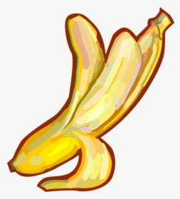 Vector Illustration Of Peeled Banana Edible Fruit - Descascada Banana Png, Transparent Png, Free Download