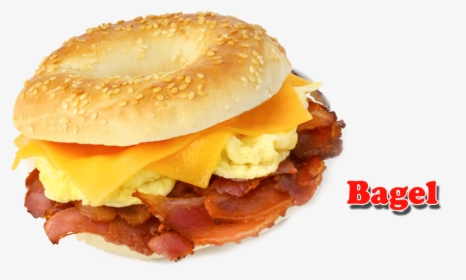 Free Png Bagel Png Png Images Transparent - Bacon Eggs Cheese And Ham Bagel, Png Download, Free Download