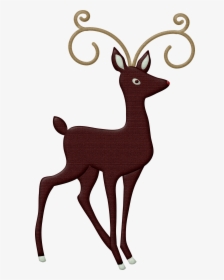 Christmas Reindeer Clip Art Clip Art - Animals Facing Right, HD Png Download, Free Download