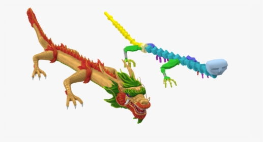 Colorful Chinese Dragon Rigged Royalty-free 3d Model - Animal Figure, HD Png Download, Free Download