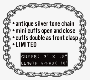 Necklace Made With Antique Silver Toned Curb Chain - 20 Años Servicio Pais, HD Png Download, Free Download