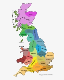 6th Century Britain Map, HD Png Download, Free Download