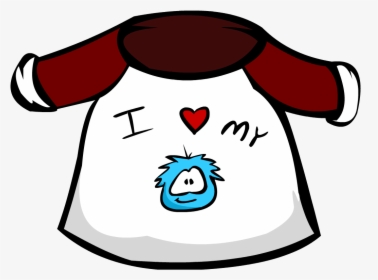 Shirts Clipart Old Tshirt - Club Penguin I Love Puffle T Shirt, HD Png Download, Free Download