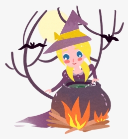 Fairy Tale Character Witch Girl Png And Psd - Fairy Tales Characters Png, Transparent Png, Free Download