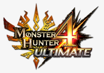 Monster Hunter 4 Ultimate Logo Png - Monster Hunter 4u Title, Transparent Png, Free Download