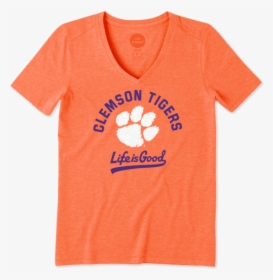Women"s Clemson Tigers Gradient Tailwhip Cool Vee - Active Shirt, HD Png Download, Free Download