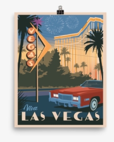 Vintage Travel Print Las Vegas, HD Png Download, Free Download