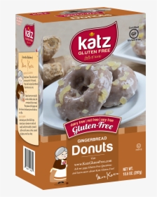 Katz Gluten Free Gingerbread Donuts, - Katz Gluten Free Glazed Chocolate Donut Holes, HD Png Download, Free Download