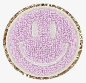 Glitter Smiley Face Patch - Glitter Patch Png, Transparent Png, Free Download