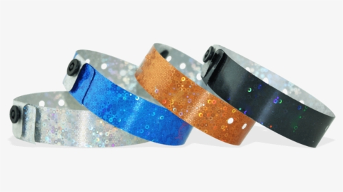 Holographic Wristbands 19 Mm Liquid Glitter - Metallic Polsbandje, HD Png Download, Free Download