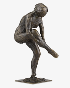 Dancer Putting On Her Stocking By Edgar Degas - Degas Dancers Sculpture, HD Png Download, Free Download