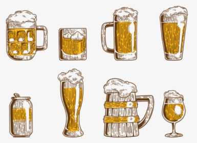 Vetor Ícones Da Cerveja - Cerveja Desenho Giz Png, Transparent Png, Free Download