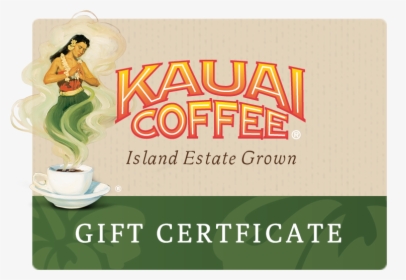 Gift Certificate - Kauai Coffee Co, HD Png Download, Free Download