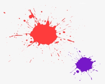 Artist Child Painting Canvas - Red Paint Splatter Vector, HD Png Download, Free Download