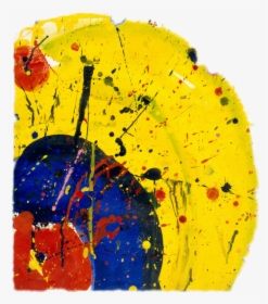 #splatter #paint #red #blue #yellow - Sam Francis, HD Png Download, Free Download