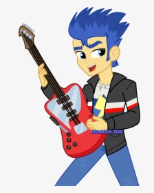 Flash Sentry"s Guitar By Jucamovi1992 Flash Sentry"s - Cartoon Boy With Guitar Png, Transparent Png, Free Download