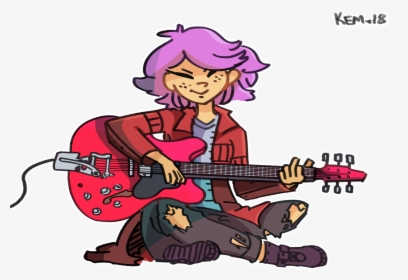 Amity Plays The Guitar - Cartoon, HD Png Download, Free Download