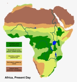 Map Of Africa Png - African Savanna Map, Transparent Png, Free Download