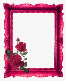 Mq Red Roses Frame Frames Border Borders - Roses Picture Frames, HD Png Download, Free Download