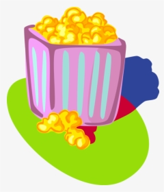 Vector Illustration Of Popping Corn Popcorn Snack Food, HD Png Download, Free Download
