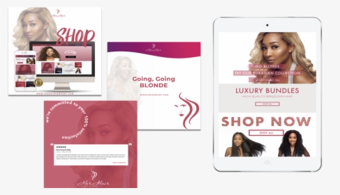 Her Hair Portfolio - Hair, HD Png Download, Free Download