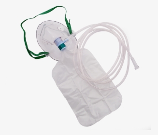 Oxygen Mask With Reservoir Bag Adult - Oxygen Mask, HD Png Download, Free Download