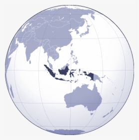 Where Is Indonesia Located - World Map Globe Indonesia, HD Png Download, Free Download