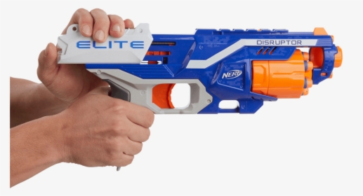 Nerf N-strike Elite Disruptor Soft Darts Gun Toy, 6 - Nerf Gun Pistol Mainan Anak, HD Png Download, Free Download