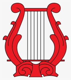 Heraldic Lyre - Instrumentos Musicales En Forma De U, HD Png Download, Free Download