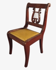 Large Doll House Scale Lyre Back Chair For Music Room - Chair, HD Png Download, Free Download