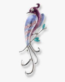Nicole Barr Designs Sterling Silver Lyre Bird Brooch - Illustration, HD Png Download, Free Download