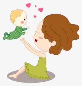 Transparent Mother And Child Png - Mother And Baby Clipart Transparent Background, Png Download, Free Download