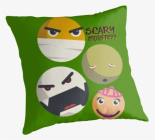 Monsters Smilies Emoticons Mummy Vampire Zombie Princess - Cushion, HD Png Download, Free Download